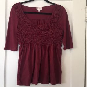 Anthropologie Deletta shirt size L